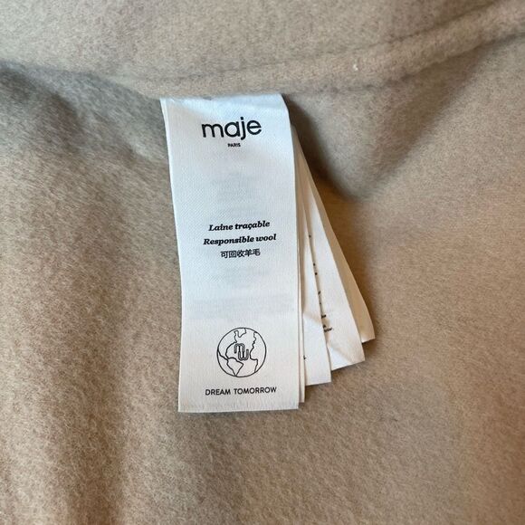 MAJE 
Gwenn Trench Coat - Ecru - Picture 10 of 11